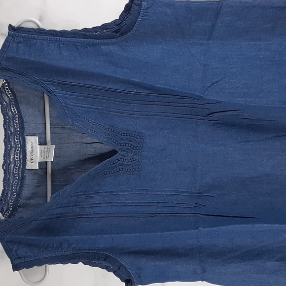 Cw Classics Denim women's top size Medium - Picture 3 of 8